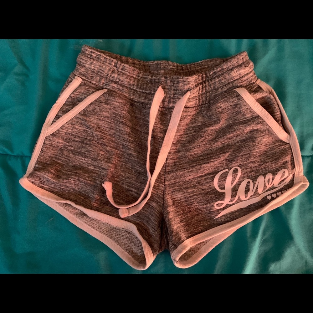 Gray printed shorts